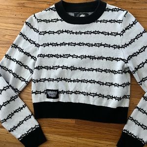 Lurking Class slightly cropped long sleeve sweater